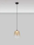 Jarevia lampa wisząca 1xLED 3W czarna bursztynowy LE45125