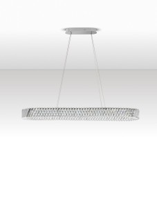 Canlira lampa wisząca 1xLED 28W nikiel LE45158