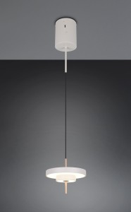 Keaton lampa wisząca 1xLED 10W CCT szara 340210176
