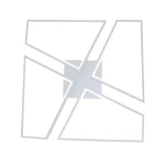Lampa sufitowa LED Nivra 45W CCT w białej obudowie, o nowoczesnym, geometrycznym kształcie. Widoczna kwadratowa podstawa z wycięciami, które tworzą asymetryczny wzór. Produkt montowany na suficie, idealny do nowoczesnych wnętrz.