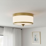 Fleetwood lampa sufitowa 3xE27 mosiądz/biały C03293BR