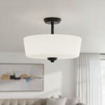 Aspen lampa sufitowa 3xE27 czarna/biały C03262BK