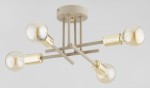 Dakar lampa sufitowa 4xE27 taupe + złoto 63396