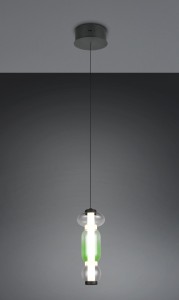 Minerva lampa wisząca 1xLED 8W CCT czarna multikolor 334310117