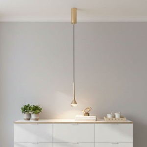 Crima Gold LED lampa wisząca 1-punktowa