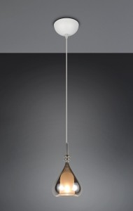 Aldea lampa wisząca 1xE14 biała chrom 349400157