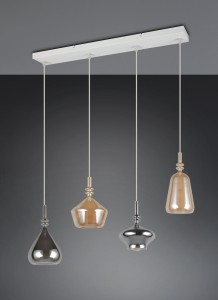 Aldea lampa wisząca 4xE14 biała multikolor 349400417