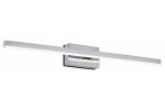 Kinkiet łazienkowy Linea L60 LED 8W o chromowanej obudowie. Prosty, prostokątny kształt z długim, białym modułem LED. Zainstalowany na ścianie, o klasie ochrony IP44, idealny do wilgotnych pomieszczeń.