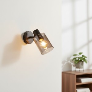 Sardo kinkiet (spot) 1-punktowy czarny/dymiony SPL-5581-1-BK-SG