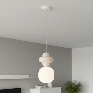 Latera D15 lampa wisząca 1xE14 kremowa PND-94331-1S-GRN