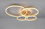 Drake lampa sufitowa z pilotem 5xLED/50W CCT złota 632210479