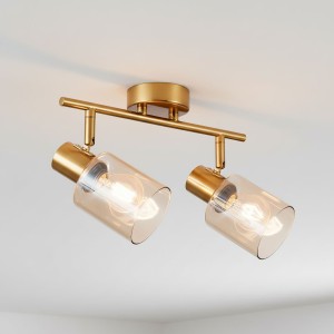 Santia lampa sufitowa (spot) 2xE14 mosiądz/bursztyn SPL-65342-2-BRO-AMB