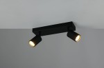 Soka lampa sufitowa spot 2xGU10 czarna 867700232
