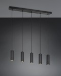 Soka lampa wisząca 5xGU10 czarna 367700532