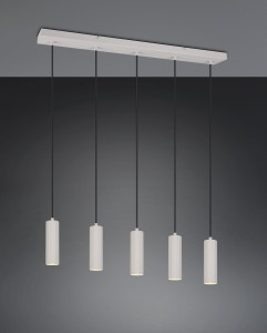 Soka lampa wisząca 5xGU10 szara 367700576