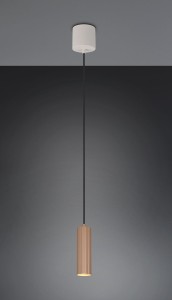 Soka lampa wisząca 1xGU10 szara kawowy 367700165