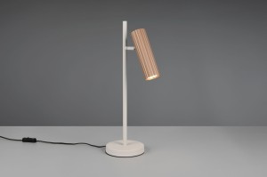 Soka lampa stołowa 1xGU10 szara kawowy 567700165