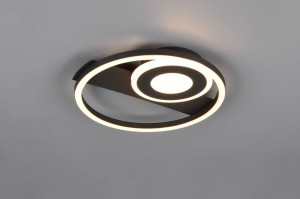 Horus lampa sufitowa 3xLED 22W czarna R63671132