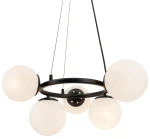 Amaro lampa wisząca 5xE14 czarna 8278/5 BL