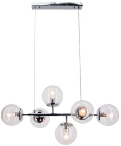Paco lampa wisząca 6xE14 chrom 3401/6 8C