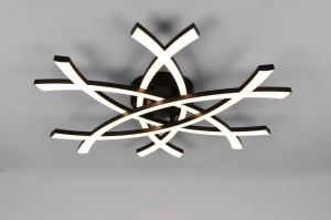 Pollock lampa sufitowa 1xLED 33W czarna R63691132