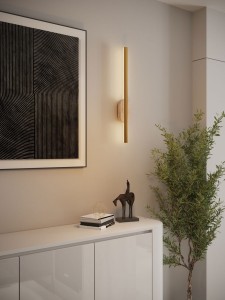 Amor kinkiet 1xLED 12W IP44 złoty W0418