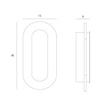Kinkiet Travertino Oval 1xLED 10W wykonany z naturalnego kamienia, o owalnym kształcie. Wymiary: 30 cm wysokości, 15 cm szerokości, 6 cm głębokości. Prosty design, idealny do nowoczesnych wnętrz, montowany na ścianie.