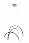 Trio Arc lampa wisząca 3xLED 63W czarna błyszcząca P0508