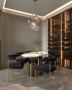 Allure lampa wisząca 14xLED 42W złota P0541