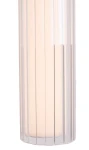 Kinkiet Fayette 1xLED 12W IP44 w kolorze czarnym, z prostokątną, strukturalną obudową, z białym kloszem, emitującym ciepłe światło. Ujęcie z bliska, ukazujące detale faktury i kształtu lampy.