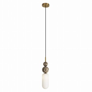 Nova lampa wisząca 1xG9 złota P0642