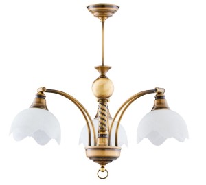 Jupiter żyrandol 3xE27 mosiądz patynowany