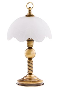 Jupiter lampa stołowa  1xE14 mosiądz patynowany