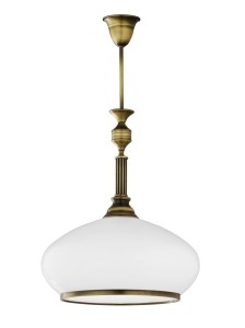 Zeus lampa wisząca 1xE27 mosiądz patynowany 620