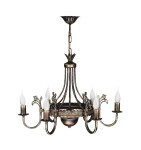 Korona żyrandol świecznikowy 6xE14 brązowy patynowany 224