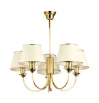 Classic żyrandol 5xE27 mosiądz satynowany 286