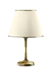 Classic lampa stołowa 1xE27 mosiądz patynowany 509