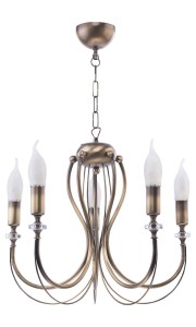 Melani żyrandol świecznikowy 5xE14 patyna 1634