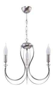 Melani żyrandol świecznikowy 3xE14 srebrny 1687