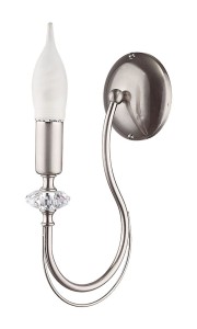 Melody kinkiet świecznikowy 1xE14 nikiel 1617