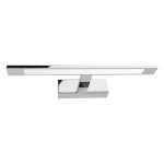 Kinkiet Klimt L40 LED 8W CCT IP44 w kolorze chromowanym. Prosty, prostokątny design z wbudowanym źródłem światła LED. Ułożony poziomo, z płaską, matową powierzchnią. Idealny do łazienek i nowoczesnych wnętrz.