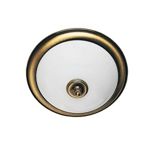 Plafon lampa sufitowa 2xE14 mosiądz patynowany 