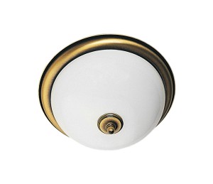 Plafon lampa sufitowa 2xE27 mosiądz patynowany  