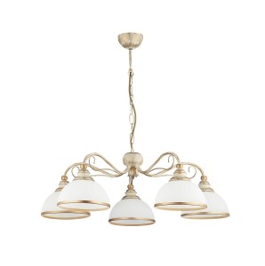 Xsara żyrandol 5xE27 złoty ecru 1172