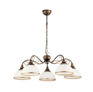 Xsara żyrandol 5xE27 brązowy patynowany 1177