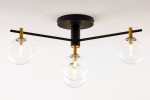 Figaro lampa sufitowa 4xG9 czarna transparentny 2034