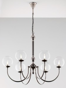 Brillante żyrandol 6xG9 czarny chrom 2022