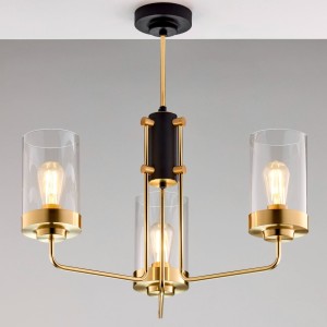 Ramirez żyrandol 3xE27 złoty  czarny 2087