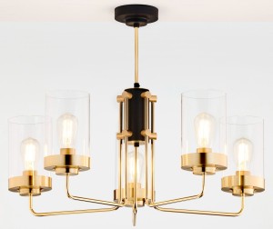 Ramirez żyrandol 5xE27 złoty czarny 2088