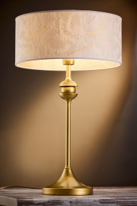 Kaszmir lampa stołowa 1xE27 złota biały 2112